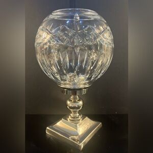 Waterford (Dolmen) Hurricane Crystal Globe Lamp